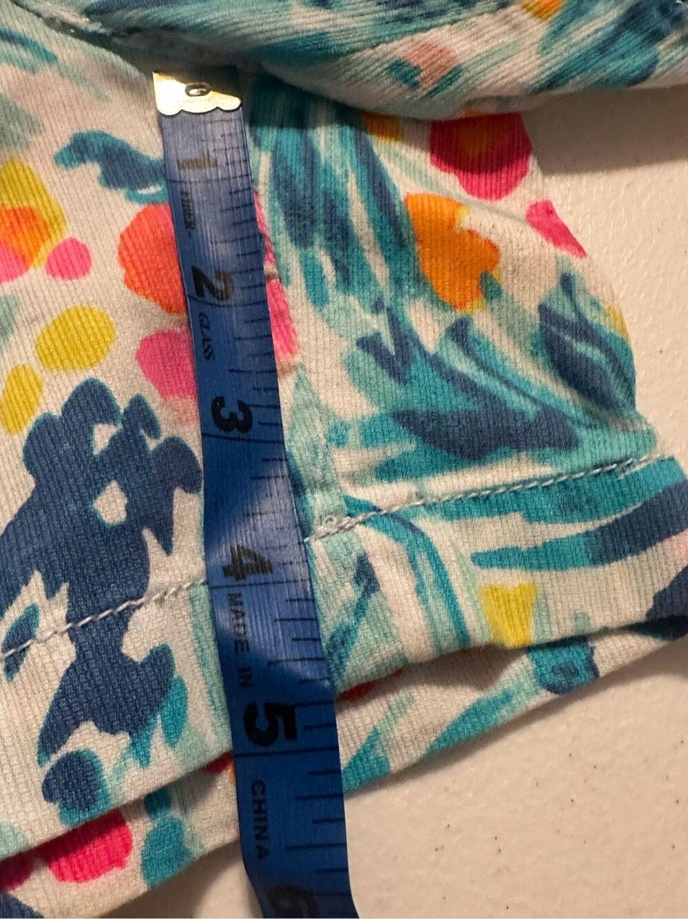 Lilly Pulitzer Women's Serene Blue Tippy Top Cotton The Callahan Shorts Size 6 - Picture 4 of 9